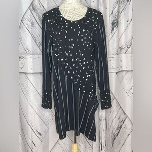 Snapdragon & Twig black & white Lagenlook dress Small